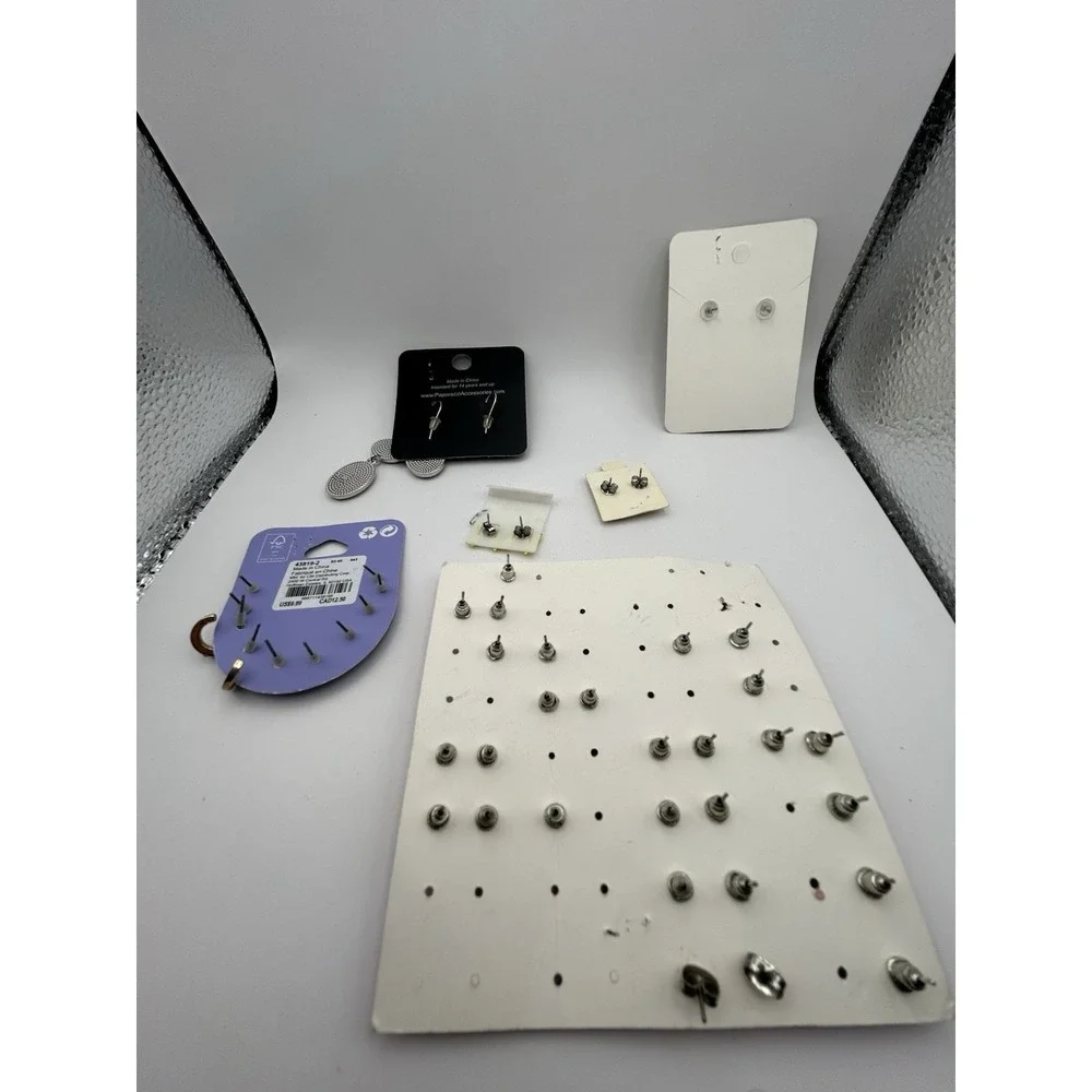 Claire's 10 pairs sensitive solutions stud flower etc &‎ a mixed lot earrings